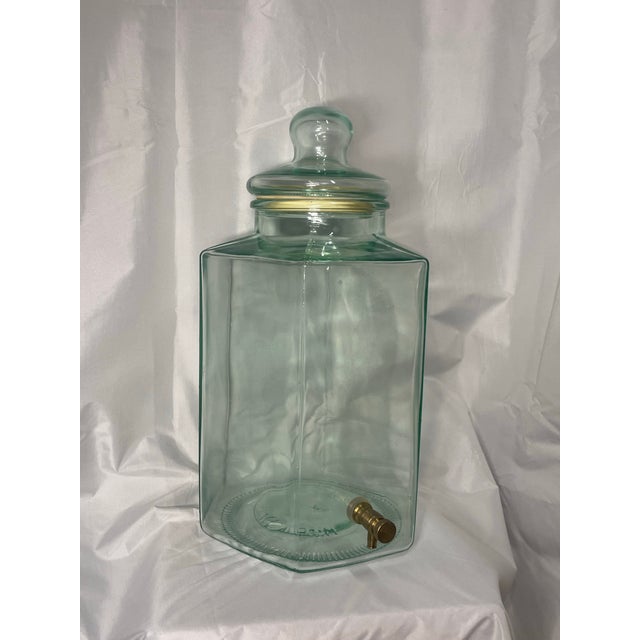 1970s Large Glass Italian Beverage Dispenser For Sale - Image 5 of 10