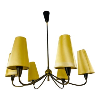 Midcentury Chandelier by Maison Lunel, 1950s For Sale