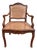 Louis XV Office Chair in Carved Walnut For Sale