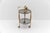 Mid-Century Modern Regency Style Serving Trolley in Smoked Glass and Wood, 1960s, in Good conditions. Designed 1950 to 1959