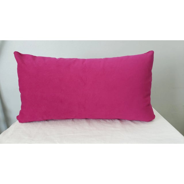 Contemporary Knoll Wine N' Roses Fabric Pillow Cover For Sale - Image 3 of 3