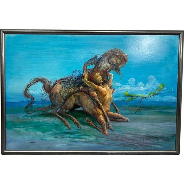 István Vilmos Polyák, Centaurs, 1998, Mixed Media For Sale - Image 9 of 9