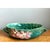 Vintage Roseville Green Clematis Ceramic Bowl For Sale - Image 4 of 12