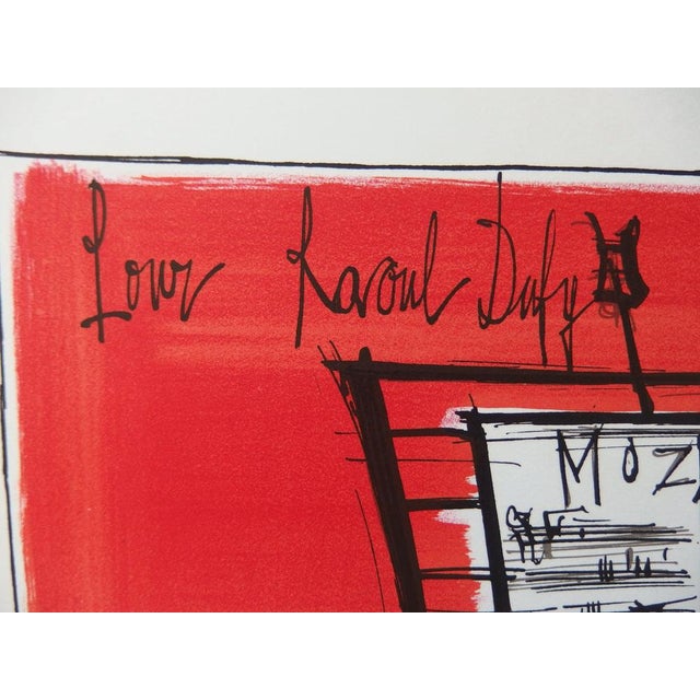 Modern Bernard Buffet, Nature morte au violon, Lithograph For Sale - Image 3 of 5