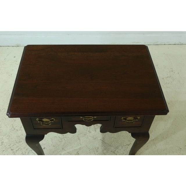 Approx: 30 Years Old Solid Cherry Dovetailed Drawer Construction High Quality Construction Solid Brass Hardware Factory...