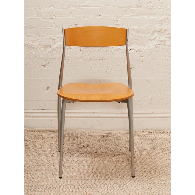 Late 20th Century Seccose Mario Hasuike Italian Glass Dining Table With Six Chairs For Sale - Image 9 of 12