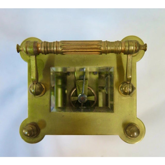 Metal 19th Century French Carriage Clock For Sale - Image 7 of 9