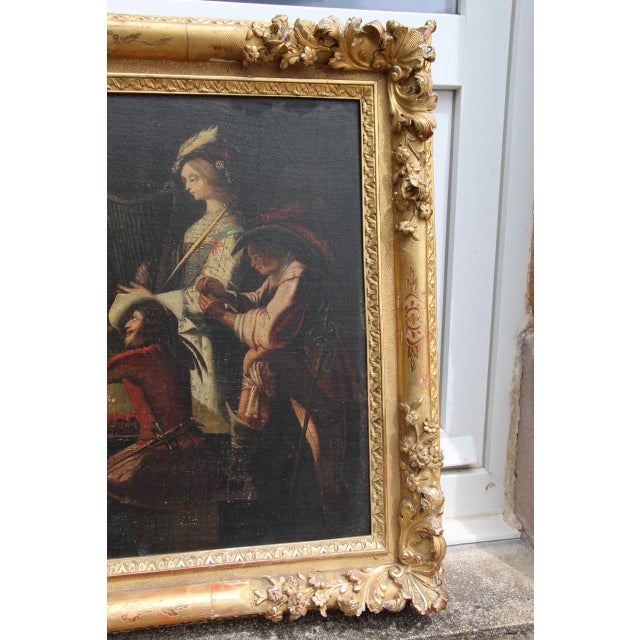 After Jacques Callot, Figurative Composition, 18th Century, Oil Painting on Canvas, Framed For Sale - Image 6 of 9