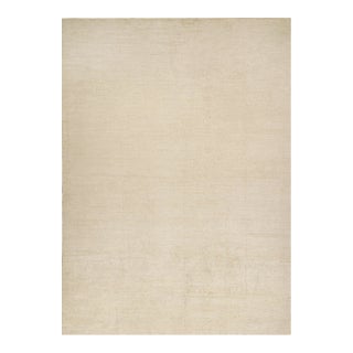 Rug & Kilim’s Solid Beige-Brown Rug in Tone-on-Tone Contemporary Style -13'x18' For Sale