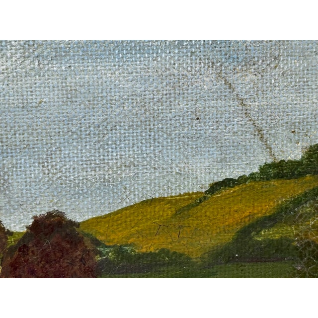 English Hereford Bull Oil Painting in the Manner of William Henry Davis – Framed British Pastoral Cattle Portrait For Sale - Image 10 of 18