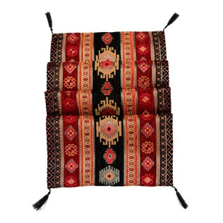 Turkish Kilim Patterned Table Runner For Sale