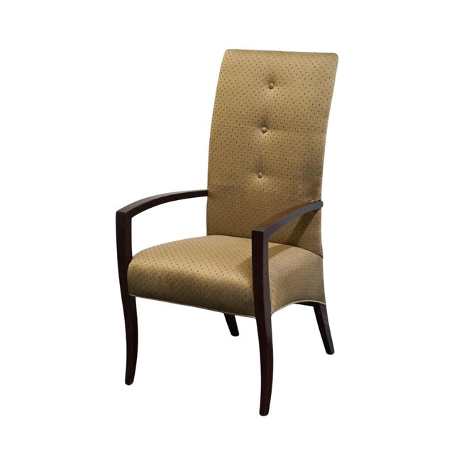 Hickory White Hickory White Contemporary Modern Upholstered Dining Arm Chairs For Sale - Image 4 of 9