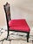 This is a gorgeous antique slipper chair that has a lovely Chinoiserie style and that has intricate details on the...