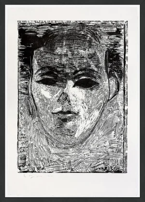 Jim Dine, the Mead of Poetry #1 (Huge Framed Hand Signed Woodcut)