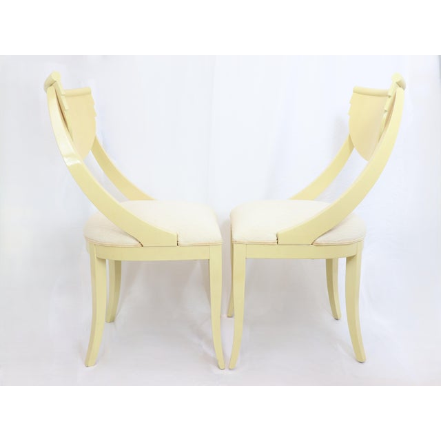 Cream Vintage 1980s Pietro Costantini for Ello Furniture Dining Side Chairs - A Pair For Sale - Image 8 of 15