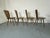 Mid-Century Modern Vintage Brutalist Oak Dining Chairs, 1960s, Set of 4 For Sale - Image 3 of 9