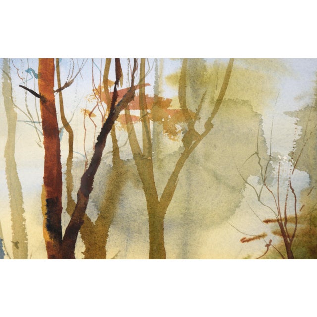 Paint The Fishing Shack, Landscape Watercolor by Floyd Town For Sale - Image 7 of 9