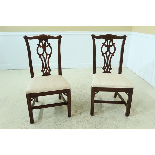 Ethan Allen Georgian Court Cherry Dining Room Chairs Set Of 10