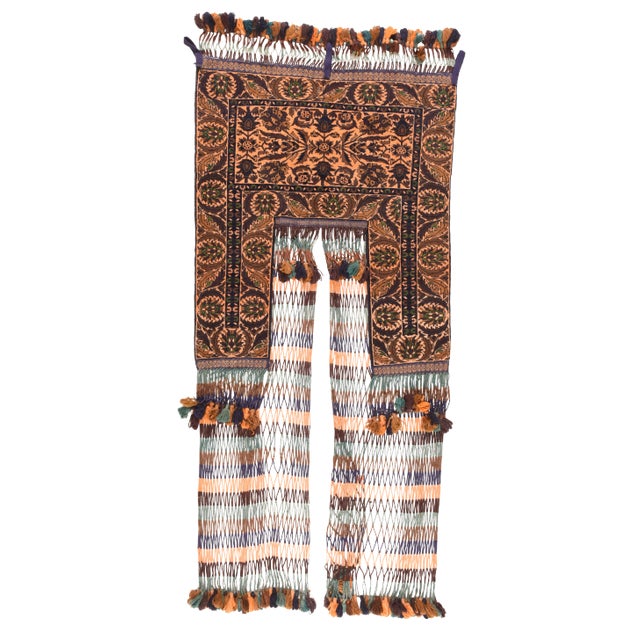 Vintage Afghan Balouch Hanging Tribal Textile Art - 4' X 9' For Sale