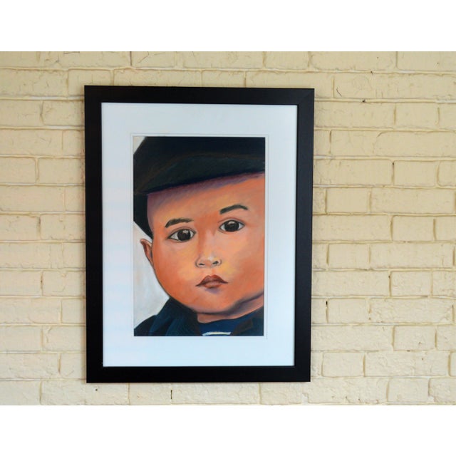 Charcoal Pastel Young Boy Portrait Drawing For Sale In Cincinnati - Image 6 of 6