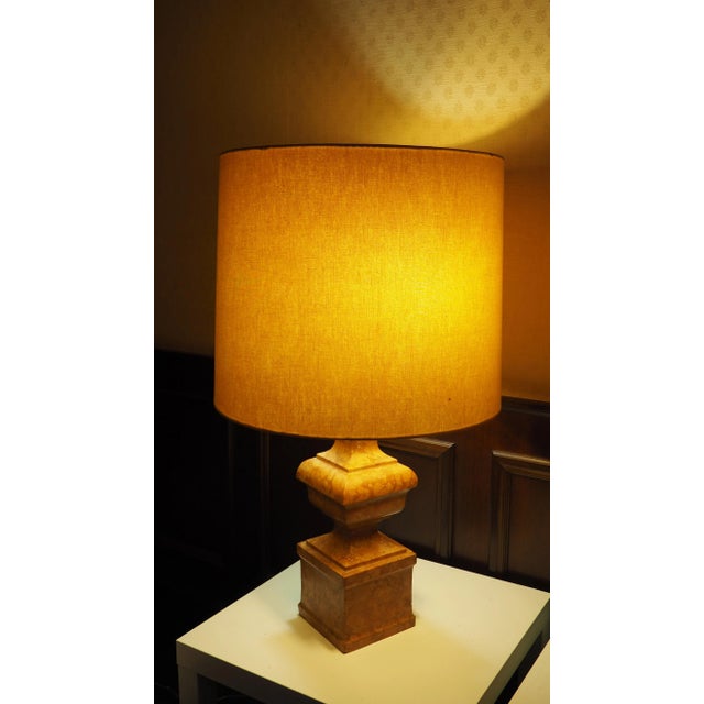 Stone Table Lamp with Pink Marble, Set of 2 For Sale - Image 7 of 10