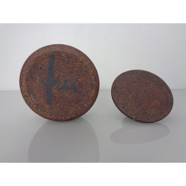 Studio Ceramic Bowl with Lid by Tue Poulsen, Denmark, 1960s For Sale - Image 9 of 13