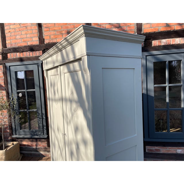 Gray Antique Cabinet in Fir, 1890s For Sale - Image 8 of 18