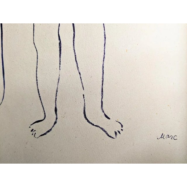 Modern Marc Chagall, Angel, Original Lithograph, 1950 For Sale - Image 3 of 4