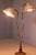 Not Yet Made - Made To Order Thalia Double Rattan Floor Lamp With 2 Adjustable Woven Floral Conical Shades For Sale - Image 5 of 14