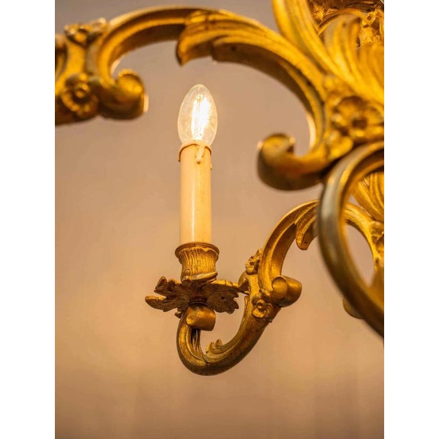 2000 - 2009 Large Bronze Chandelier from Maison Lucien Gau, Paris For Sale - Image 5 of 18