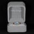 Modern Rainbow Moonstone Ring With Natural Diamond & Blue Sapphire Accents: 14k Gold, Size 6.75 For Sale - Image 3 of 9