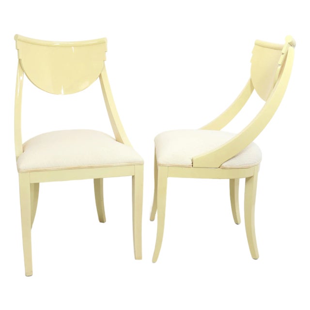 Vintage 1980s Pietro Costantini for Ello Furniture Dining Side Chairs - A Pair For Sale