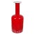 Red Glass Vase from Otto Brauer Holmegaard For Sale