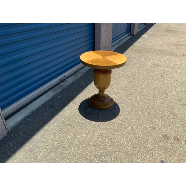 Brown Modern Mid Century Style End Table For Sale - Image 8 of 9