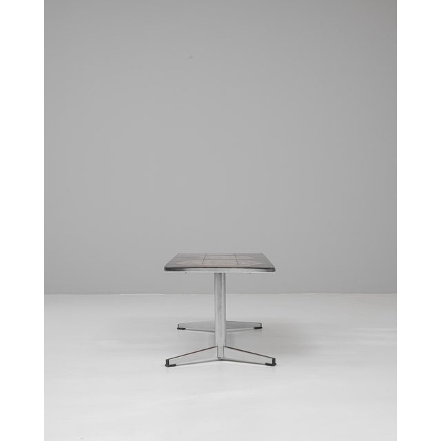 20th Century French Chrome Coffee Table With Ceramic Top By Juliette Belarti For Sale - Image 18 of 18