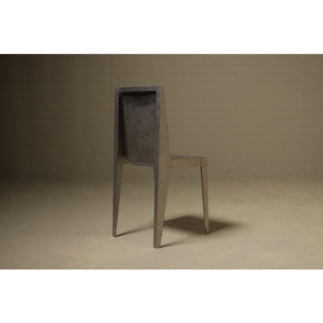 Prototype Aluminum Side Chair, 1980s For Sale - Image 12 of 13