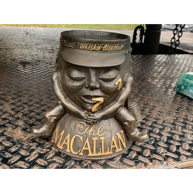 1920s Rare Macallan Sleeping Cask Ice Bucket For Sale - Image 9 of 10