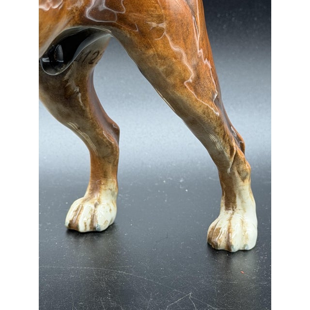 Brown Boxer Dog in Porcelain from Goebel, Germany, 1973 For Sale - Image 8 of 12