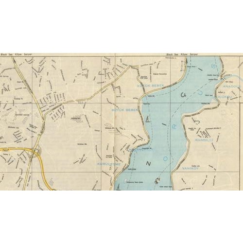 Paper Vintage Tourist Map of Istanbul, 1950 For Sale - Image 7 of 12