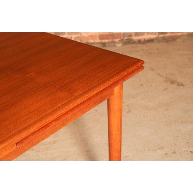 Large Mid-Century Danish Extendable Teak Dining Table from AM Mobler, 1960s For Sale - Image 6 of 11