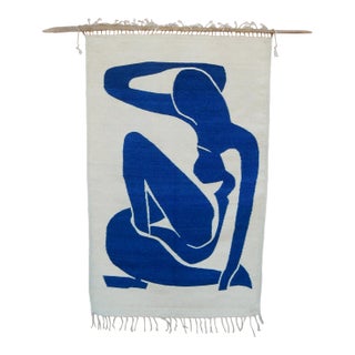 After Henri Matisse Nu Bleu Wool Tapestry Wall Art Hanging. 1970's For Sale