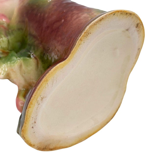 1950s Large 10" MCM Ceramic Hand Painted Flamingo Flower Table Planter, California For Sale - Image 11 of 11