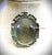 Victorian Large Vintage Victorian Black Brooch Cream Flower Cameo, Gold Bezel For Sale - Image 3 of 10