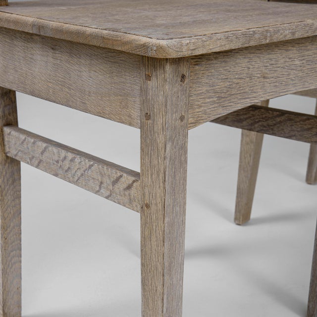 Wood 1900s French Oak Dining Chairs - Set of 6 For Sale - Image 7 of 18