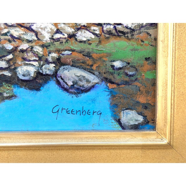 Jerry Greenberg "Passing Clouds" Contemporary Realistic Texas Nature River Landscape Painting, 2020s For Sale - Image 9 of 11