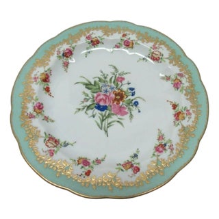 1980s Chelsea House Decorative Floral Design Dining Plate Asian Inspired For Sale