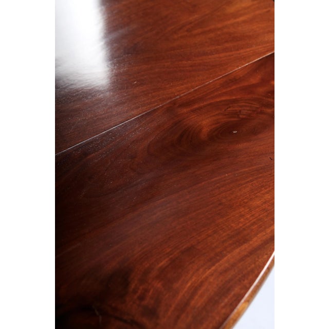 Early 19th Century Louis XVI Style Acajou Mahogany Dining Table with Two Leaves For Sale - Image 11 of 13