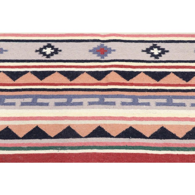 Vintage Persian Shiraz Kilim Rug - 03'02 X 04'11 For Sale - Image 4 of 9