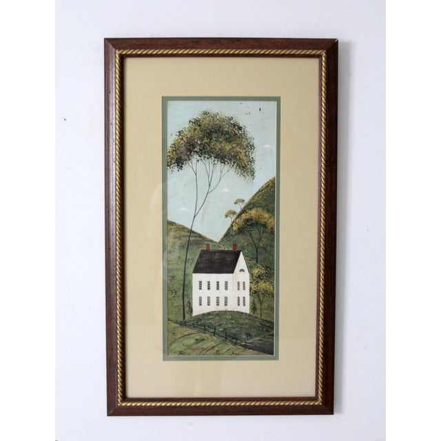 Farmhouse Vintage Warren Kimble Folk Art Prints : Brandon Barn & Brandon House - Set of 2 For Sale - Image 3 of 13