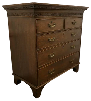 Large Oak Chest of Drawers, 1870s